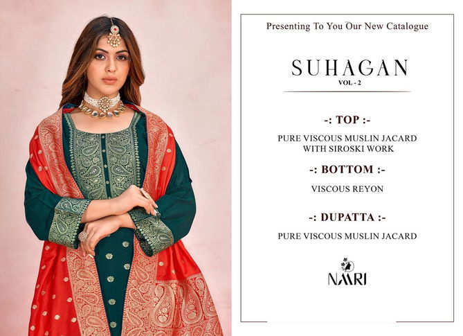 Suhagan Vol 2 By Naari Jacquard Salwar Kameez Catalog